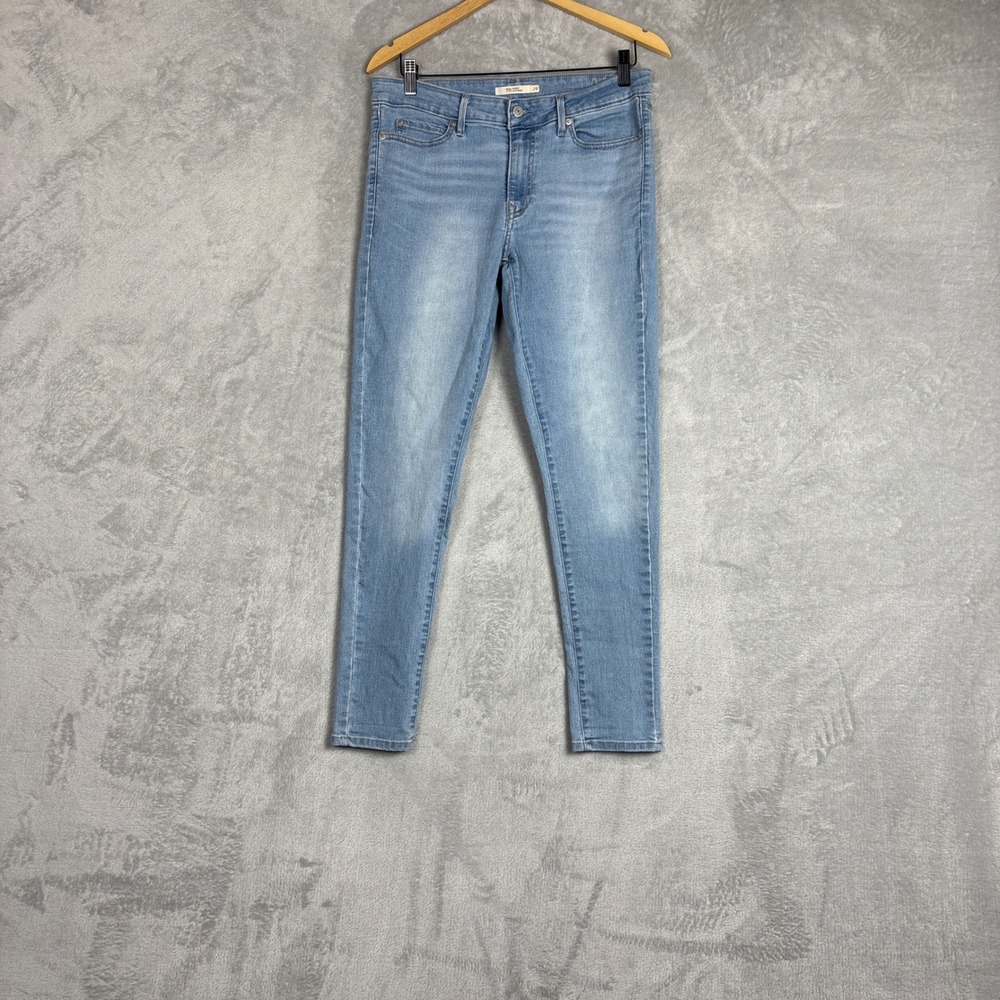 Levi's 711 Skinny Jeans W29 L30 Light Wash Blue Denim 18881-0782 Womens